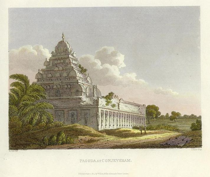 Datei:712px-Tempel Kanchipuram engraving 1811.jpg