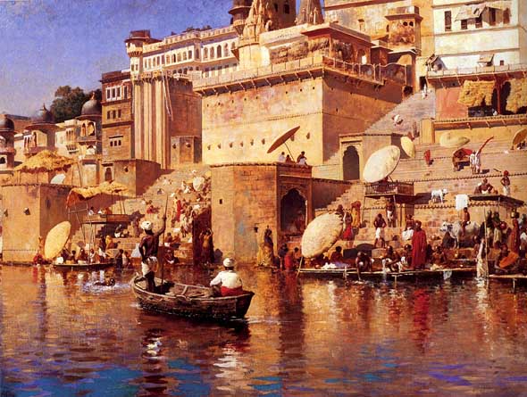 Datei:Ganges Varanasi On The River Benares ca 1883.jpg