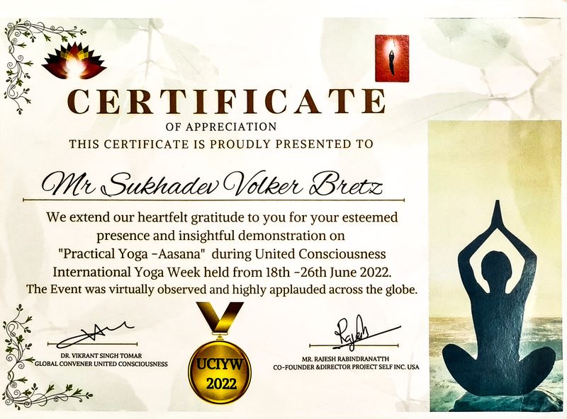 Datei:Certificate of Appreciation United Consciousness Project Self Sukadev 2022.jpg