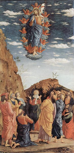 Datei:Andrea Mantegna-Altarretabel der Palastkapelle des Herzogs von Mantua-Ascension.jpg