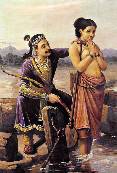 Datei:Ravi Varma-Shantanu and Satyavati.jpg