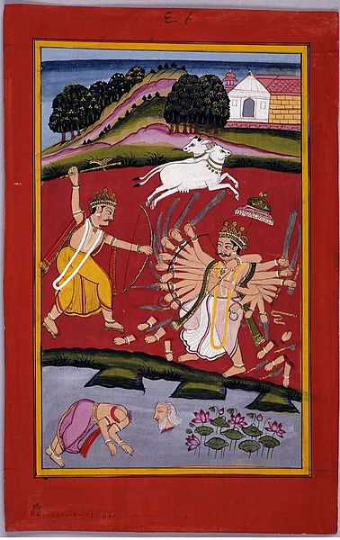 Datei:378px-Haihaya Parashurama killing Arjuna.jpg