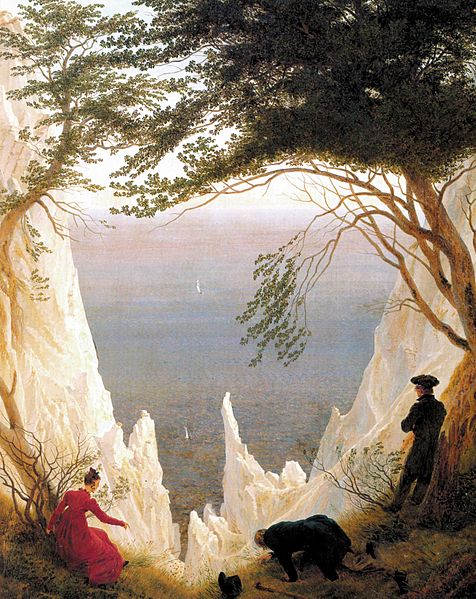 Datei:Wille-Meer-Frau-Caspar David Friedrich's Chalk Cliffs on Rügen.jpg