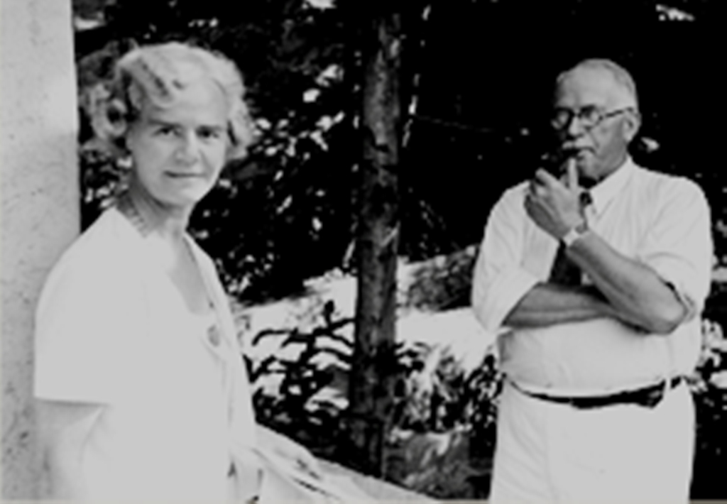 Olga Fröbe-Kapteyn mit Carl Gustav Jung