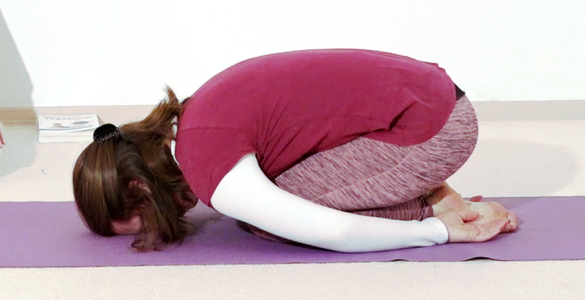 Balasana, Stellung des Kindes