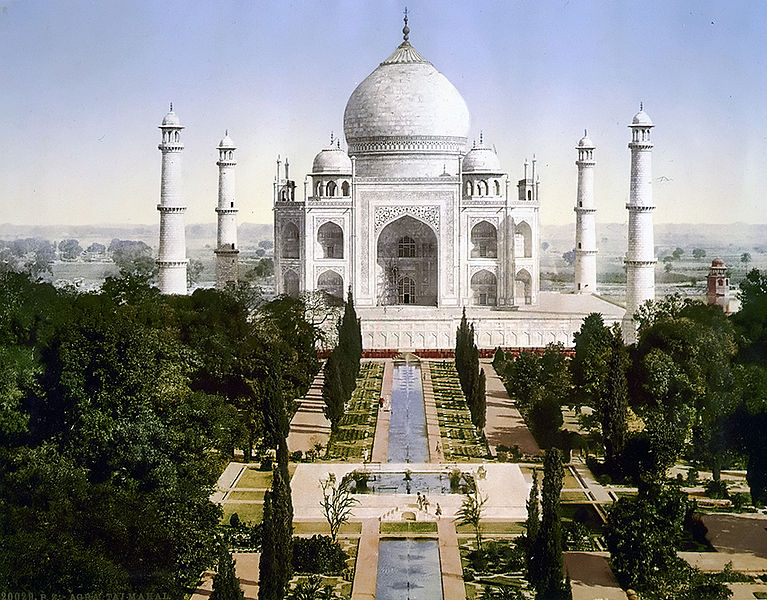 Datei:Taj Mahal Agra Gemälde 1890.jpg