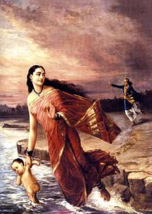 Datei:Raja Ravi Varma, Ganga and Shantanu (1890).jpg