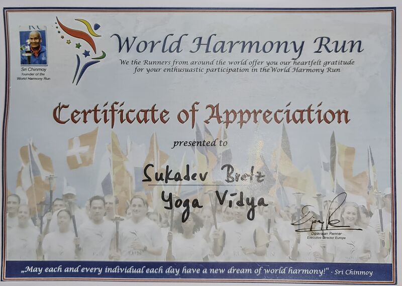 Datei:Certificate of Appreciation World Harmony Run Sri Chinmoy.jpg
