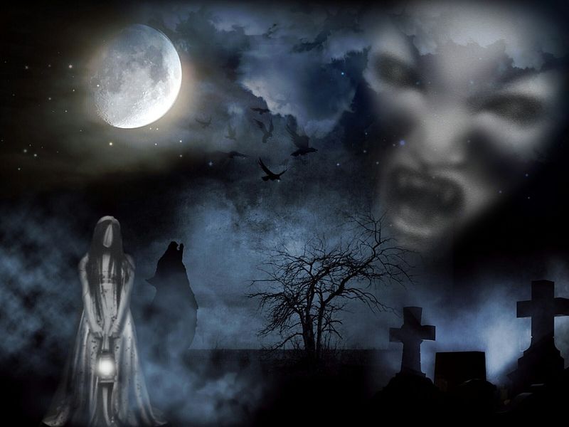 Datei:Friedhof Tod Geist Mond mystisch Horror.jpg