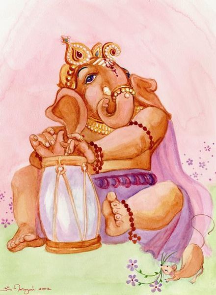 Datei:Ganesha with Drum.jpg