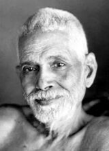 Ramana Maharshi: fotografisches Porträt.