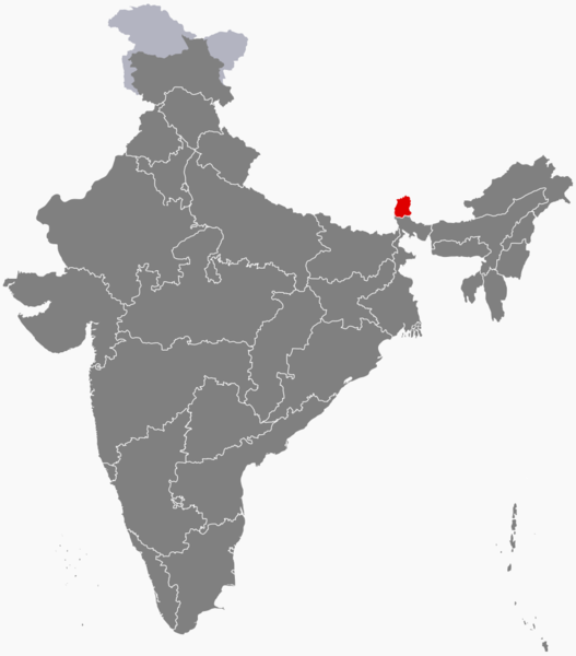 Datei:Sikkim Indien Nordindien Landkarte.png