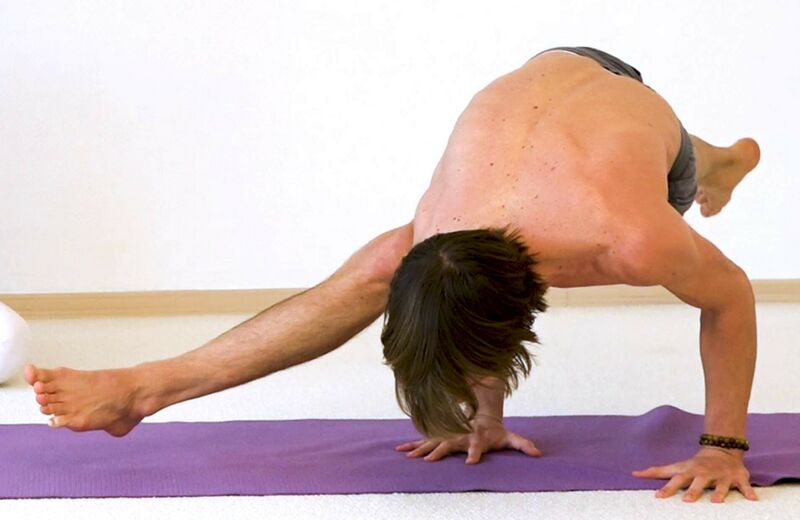 Datei:Kaundinya Stellung - dem Weisen Koundinya gewidmete Pose - Haltung des Kaundinya - Ekapada Kaundinyasana 3.jpg