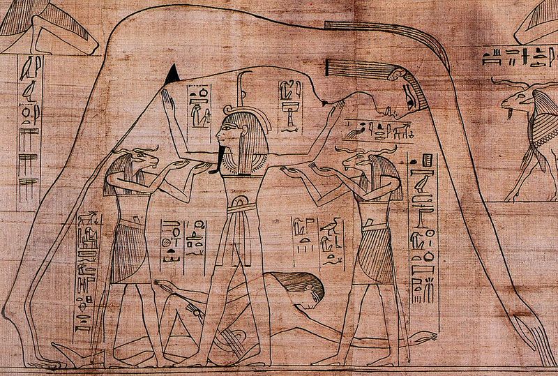 Datei:Ge Nut Shu ägyptische Götter.jpg