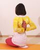 Viparita Namaskar Siddhasana, Stellung des Vollkommenen mit den Händen in Grußhaltung hinter dem Rücken