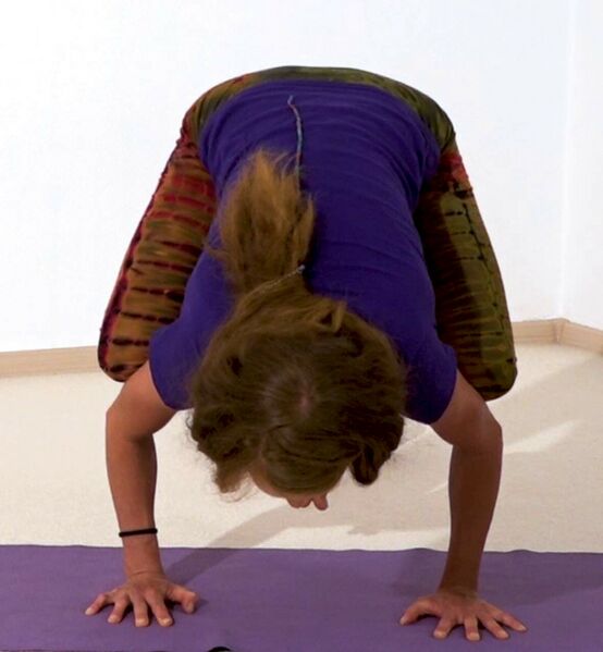 Datei:Yoga Gleichgewichtsuebungen 1 Kraehe.jpg