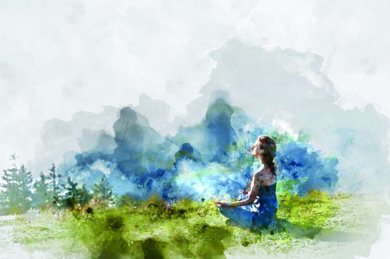 Datei:Mensch Landschaft Meditation Verantwortung.jpg