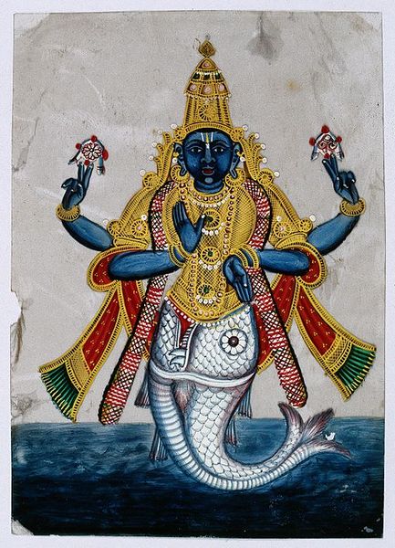 Datei:Matsya Fisch Avatar Vishnu.jpg